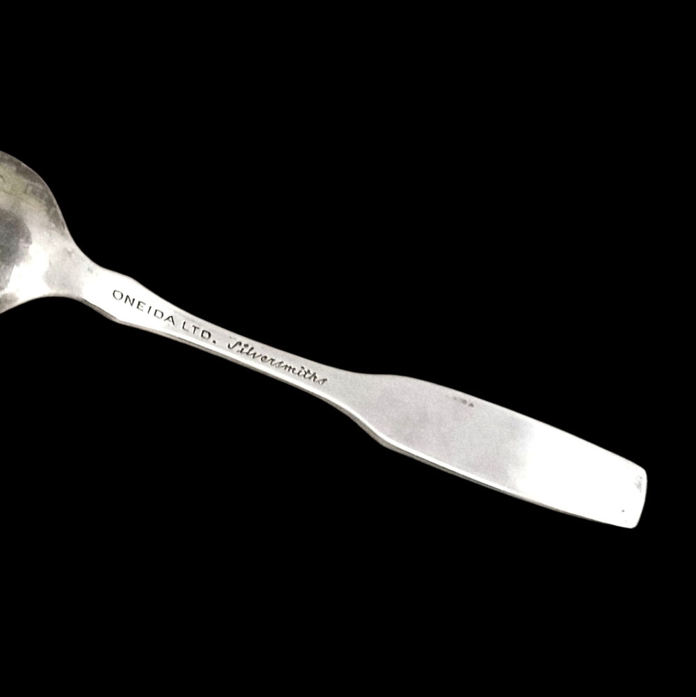 Vintage Oneida Silver Shabona Illinois Plated Spoon - Picture 2 of 3